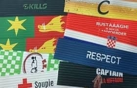 Aanvoerdersband  Eigen ontwerp met klittenband