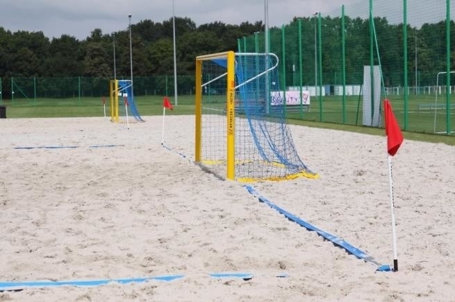 Veld markering voetvolley