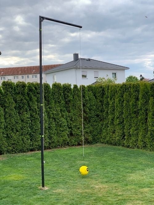 Kopbaltrainer mast  met pendellijn en bal