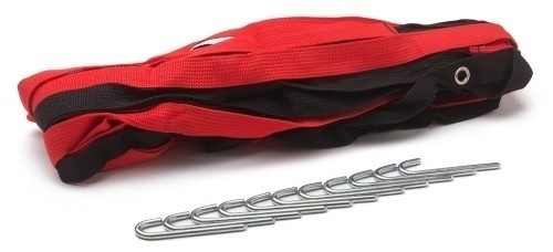 Veld markering voor voetvolley. Lengte: 30 meter