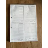 Notitieblok Voetbal A4 Set van 3 blokken met 1, 2 en 4 velden