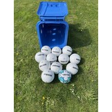 Ballenton voor 20 voetballen en materialen