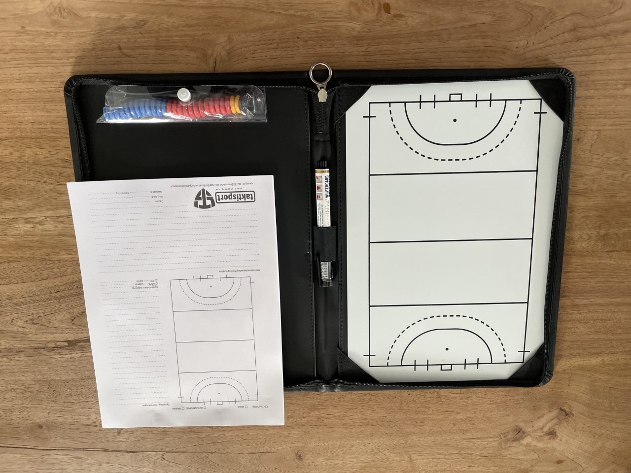 Chemise Coach Hockey : Magnétique, Effaçable, Bloc-notes A4, Cuir véritable