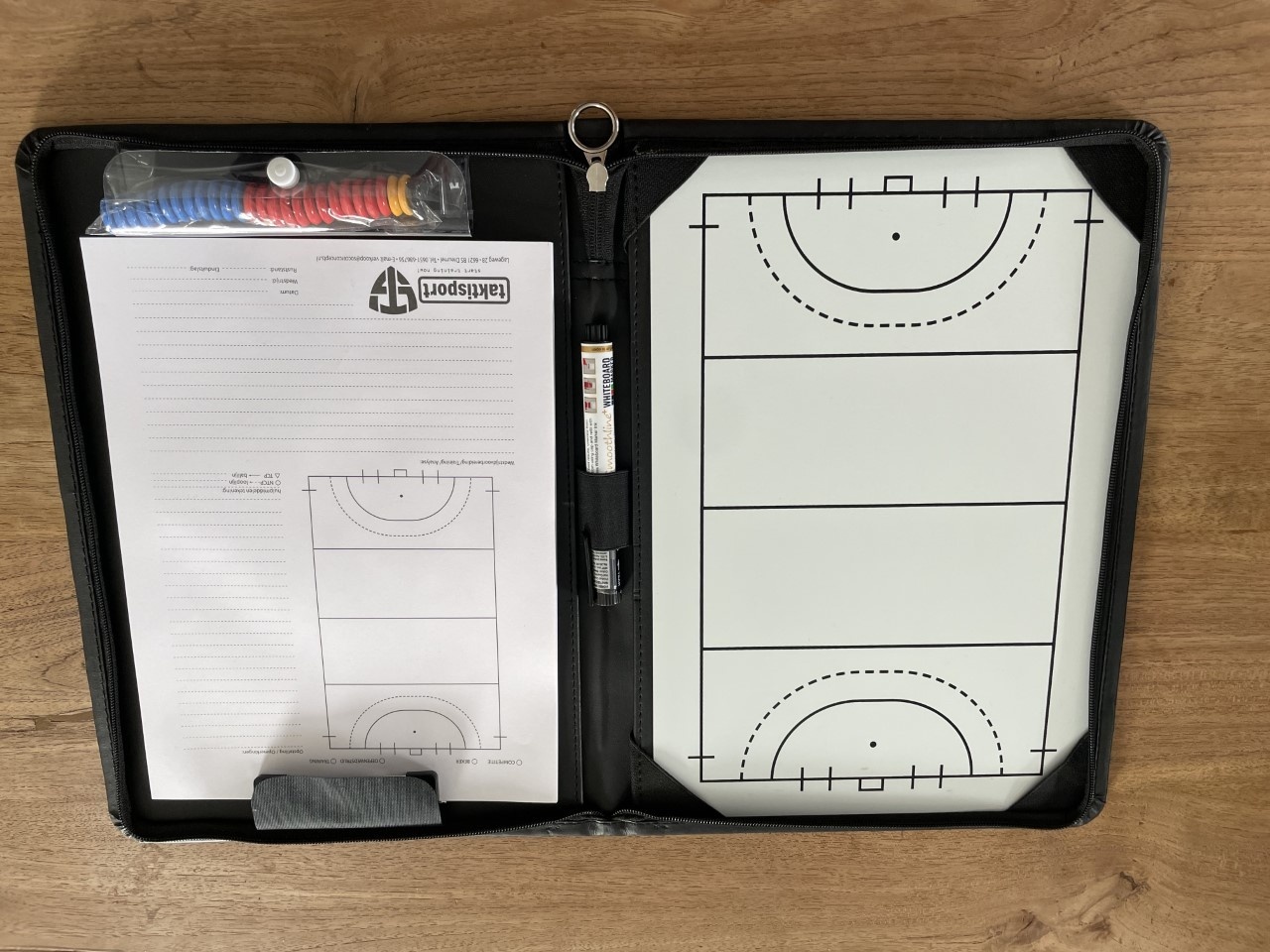 Chemise Coach Hockey : Magnétique, Effaçable, Bloc-notes A4, Cuir véritable