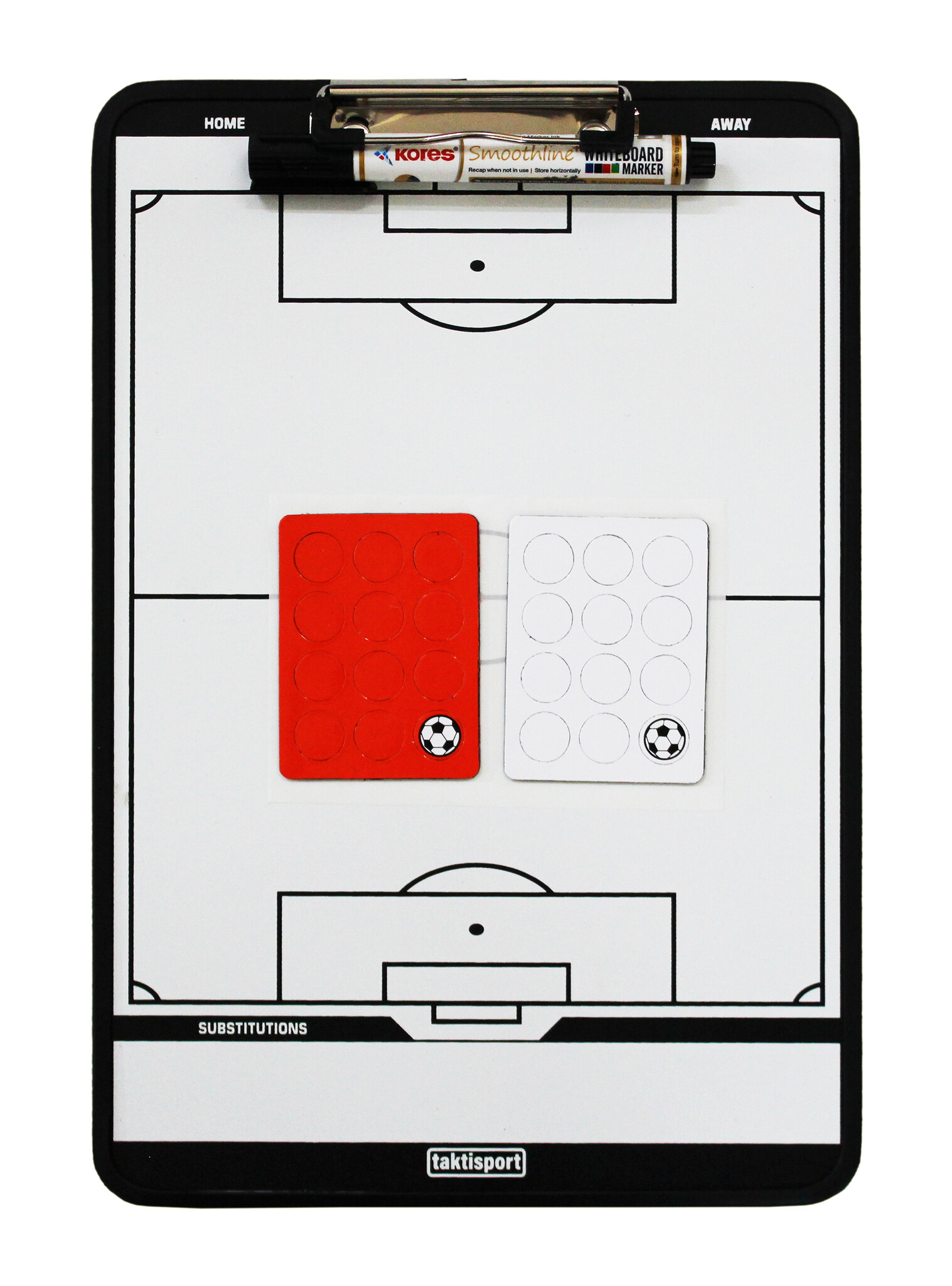 Presse-papiers Football Coach A4 magnétique et lavable des deux côtés