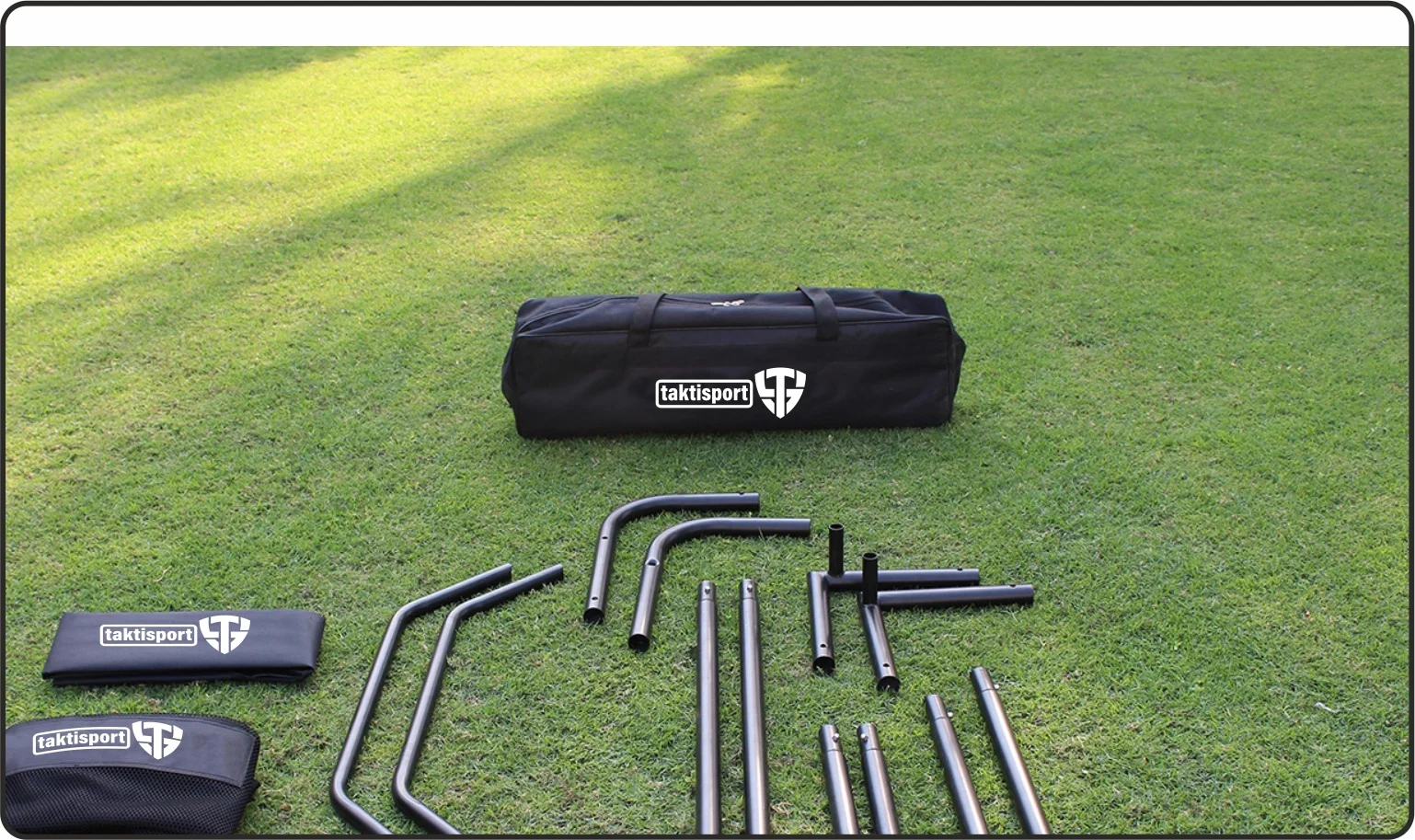 Tuingoal 120cm x 80 cm inclusief doelwand met 2 gaten