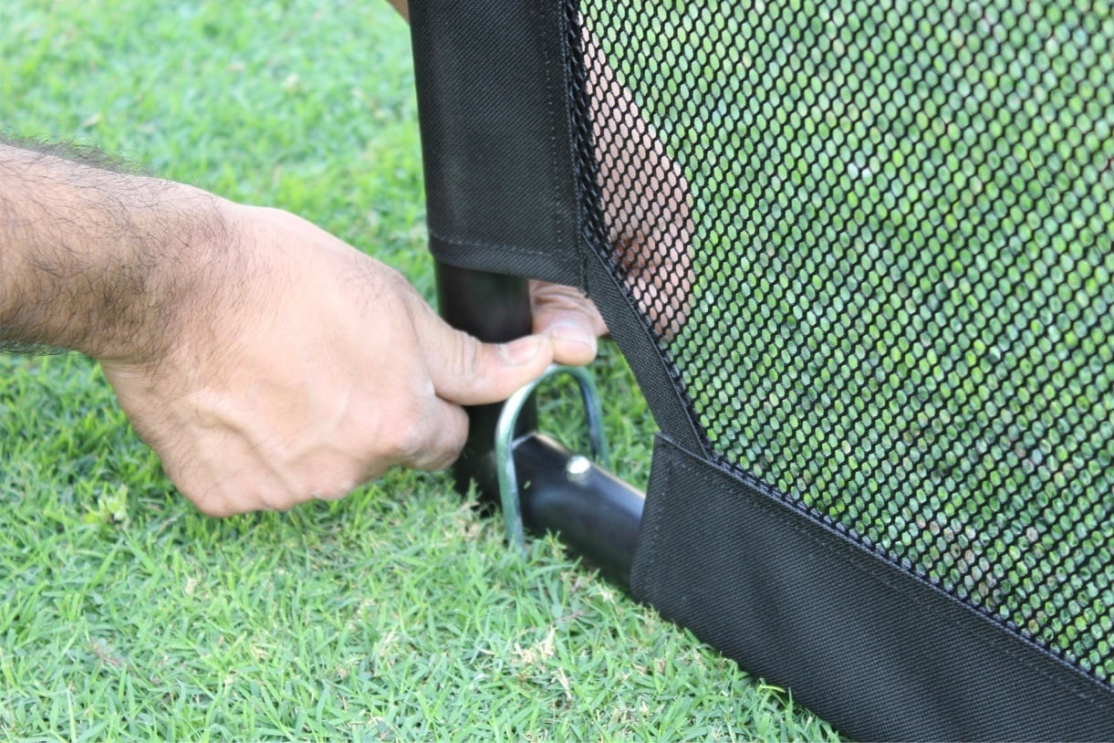 Tuingoal 120cm x 80 cm inclusief doelwand met 2 gaten