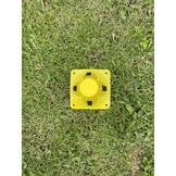 Pion 23cm Geel met uitsparingen : set van 10 stuks