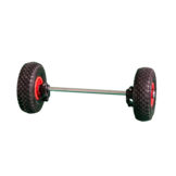 Jeu de roues fixes pour chariot à balles