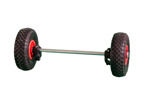 Jeu de roues fixes pour chariot à balles