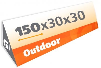 Reclamebanner Soft 150cm x 30cm x 30cm