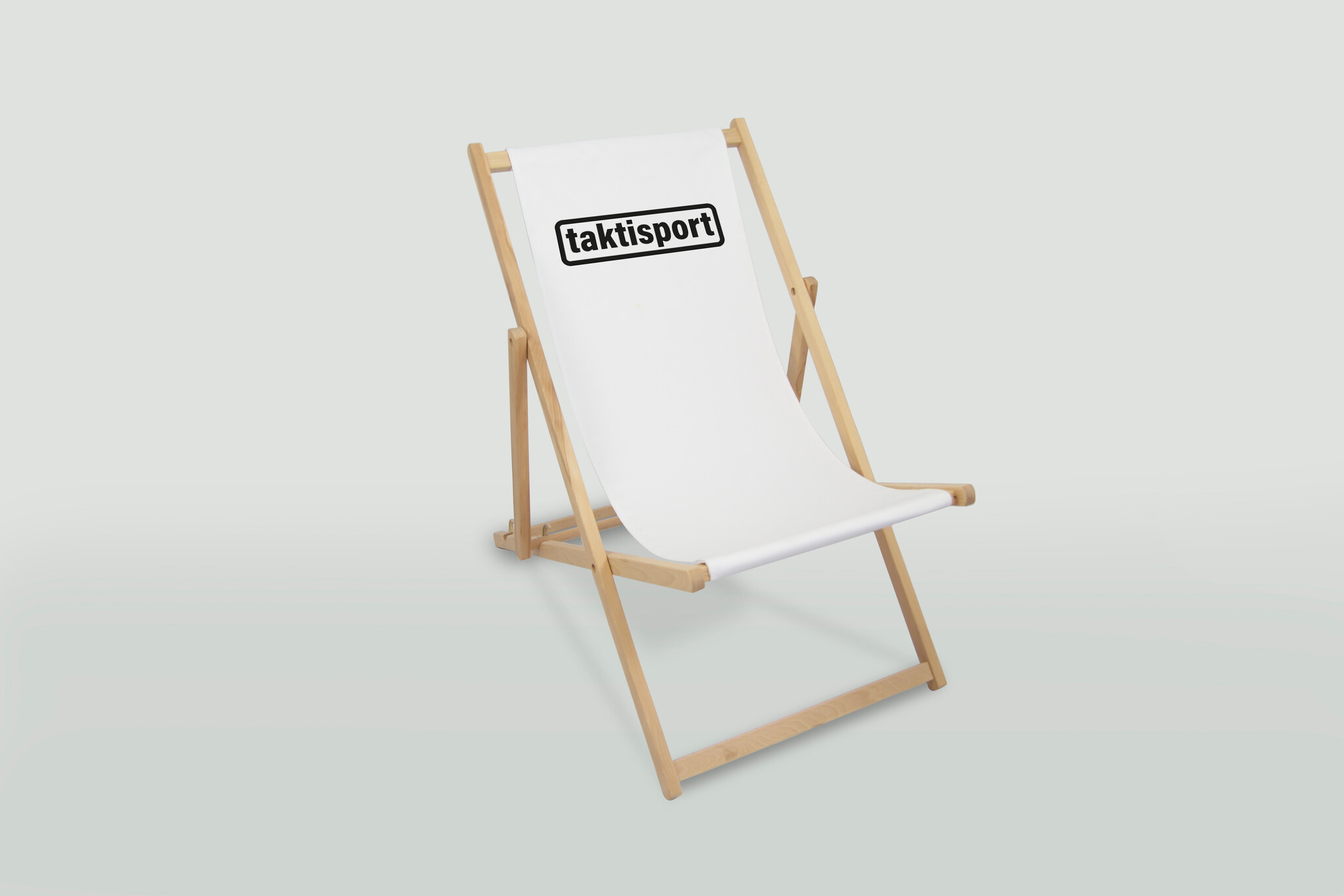 Chaise longue avec imprimé publicitaire