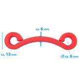 Clip pour filet avec 2 trous pour petits filets de but, 20 pièces