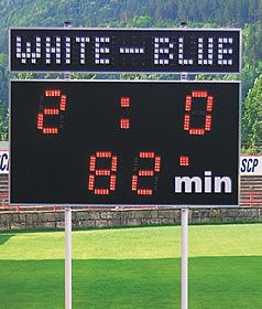 Scorebord Extra Text Display Handmatig