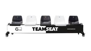 Verrijdbare Team Zitbank met zitkuipen