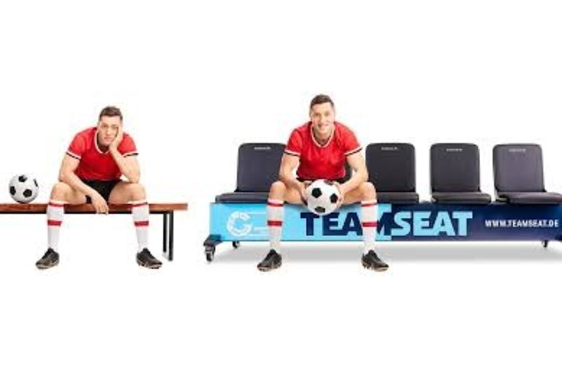 Banc d'équipe mobile avec sièges baquets