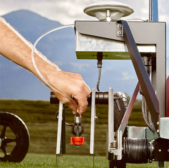 Lignes d'un terrain en gazon artificiel