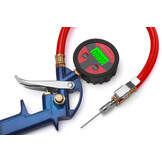 Raccord adaptateur pour pompe à pneu à pression d'air avec 2x embouts de valve