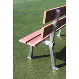 Banc en bois dur 170cm avec dossier