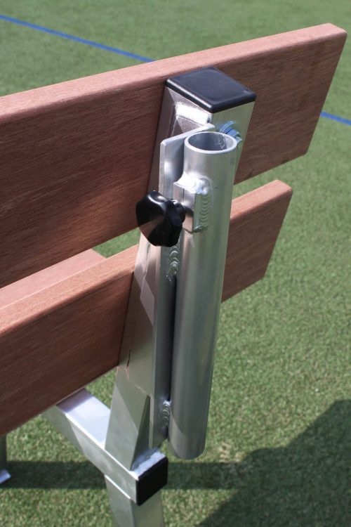 Zitbank hardhout 170cm met rugleuning