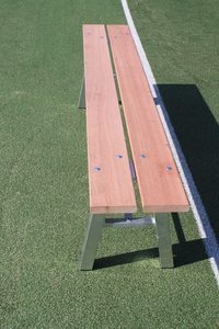 Zitbank 2 meter lang hardhouten planken zitting