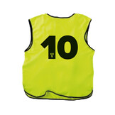 Gilets d'entraînement lot de 12 pièces, numérotés en 7 couleurs et 3 tailles