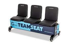 Canapé d'équipe mobile avec 3 sièges en cuir luxueux