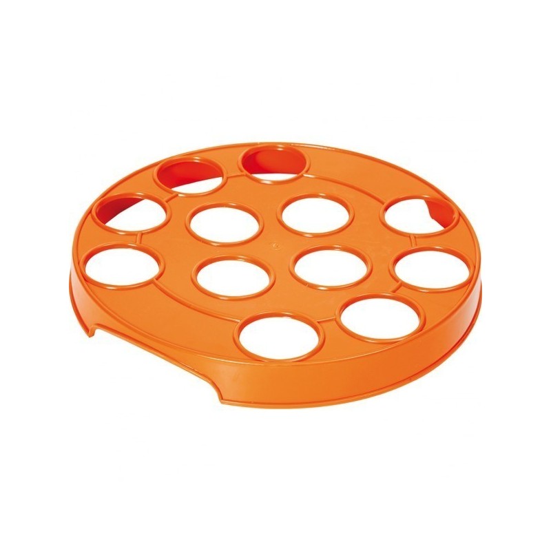 Kunststof houder/dienblad voor 12 glazen of bekers thee, limonade, bier