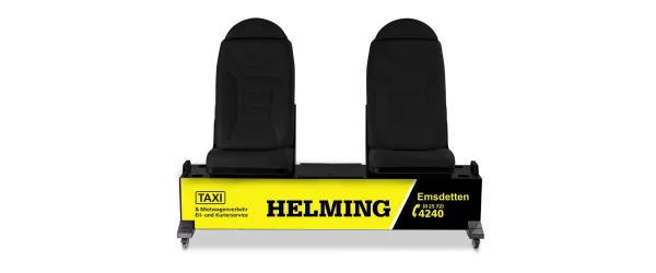 Verrijdbare 2-zits trainersbank met zeer luxe lederen stadion stoelen