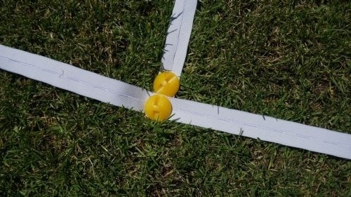 Flexibele Speelveldmarkering op haspel 50 meter