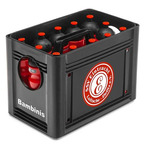 Bidonkrat 4 zijdig bedrukt met 12 bidons