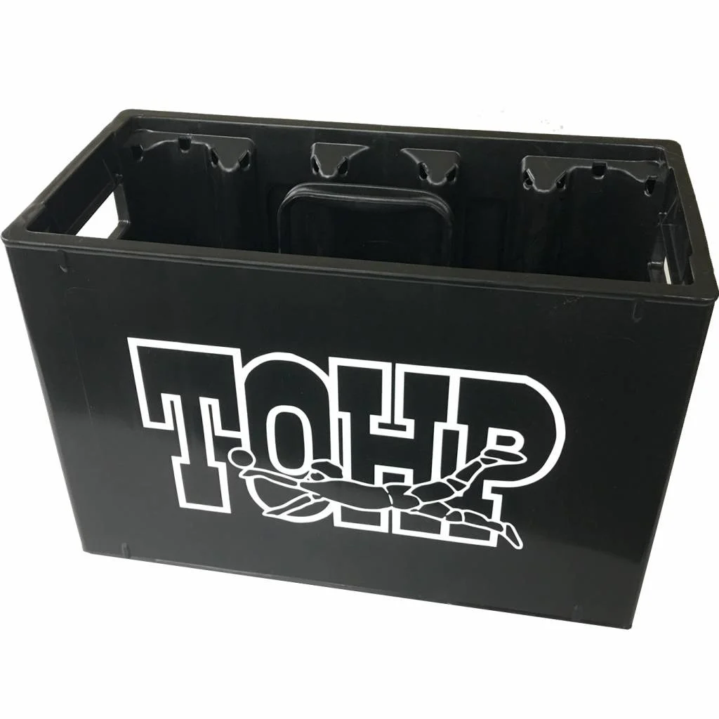 Bidonkrat (extra stevig) met bedrukking plus bidons