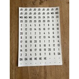 Feuille d'autocollants A4 Équipes