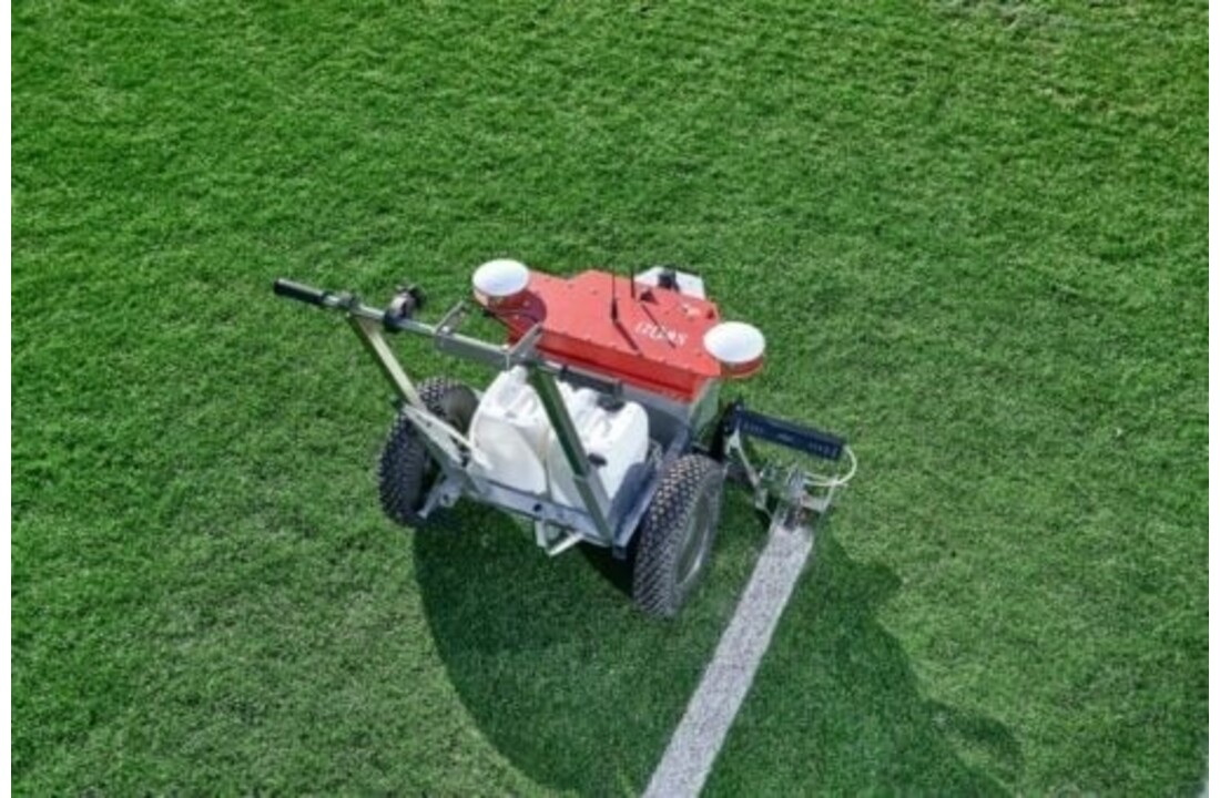 Marquage des lignes avec le pack Robot Basic : marquage effectué une fois par saison