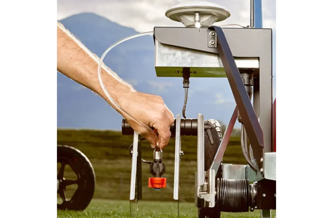 Marquage des lignes avec le pack Robot Basic : marquage effectué une fois par saison