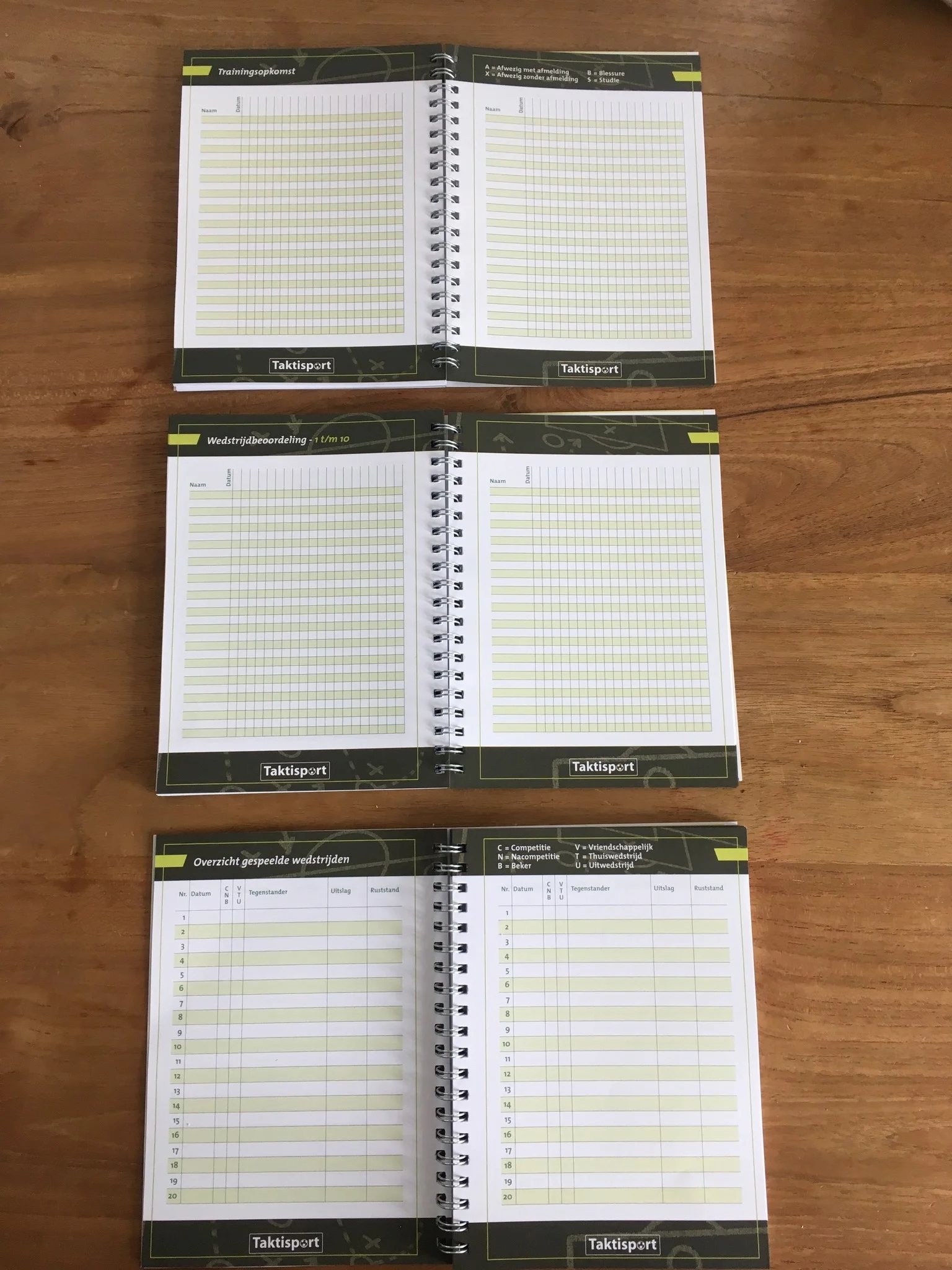 Voetbalcompetitieboek Taktisport