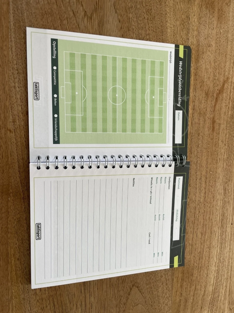 Voetbalcompetitieboek Taktisport