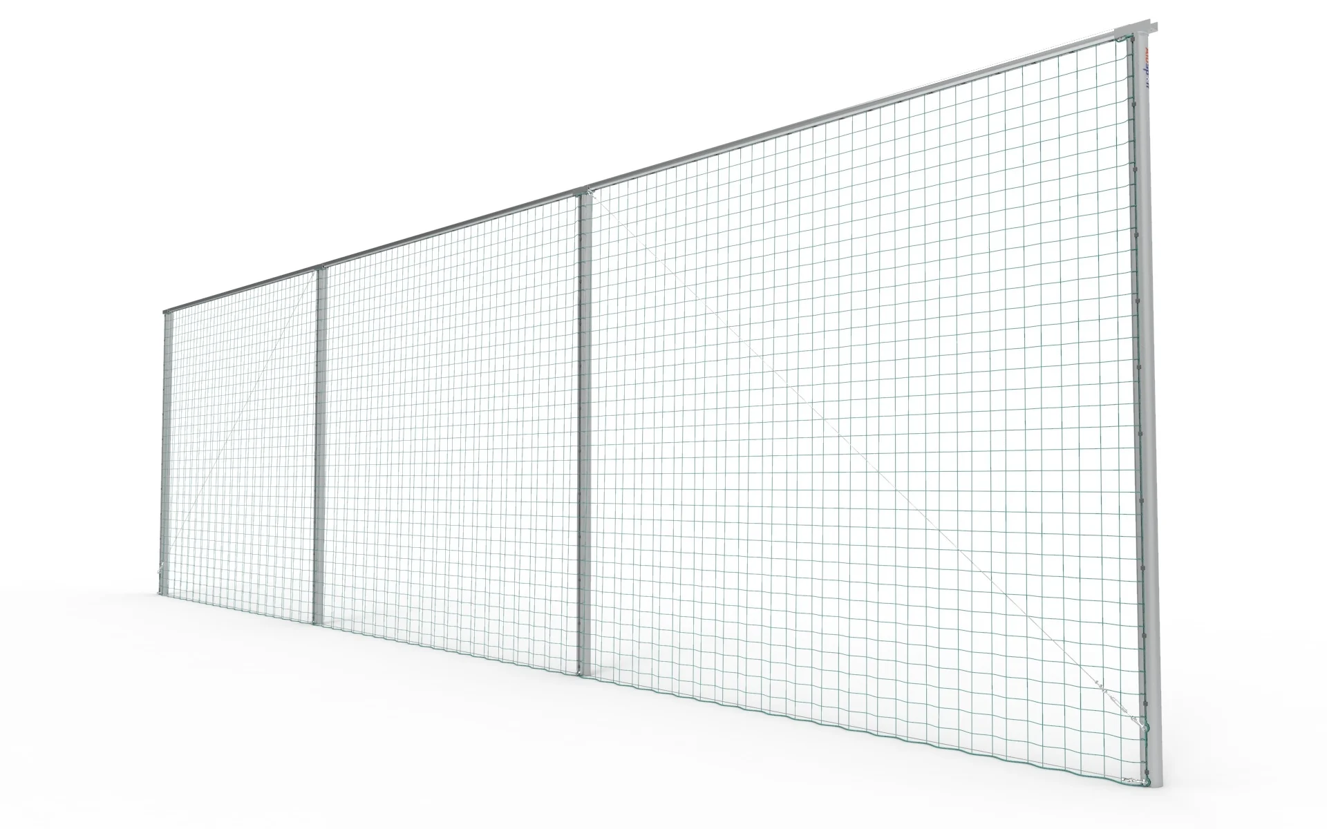 Ballenvanger Aluminium 30 x 5 meter inclusief net en palen