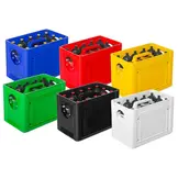 Caisse à bouteilles rouge pour 12 bouteilles