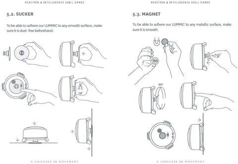 Lummic reactie licht set van 4 stuks