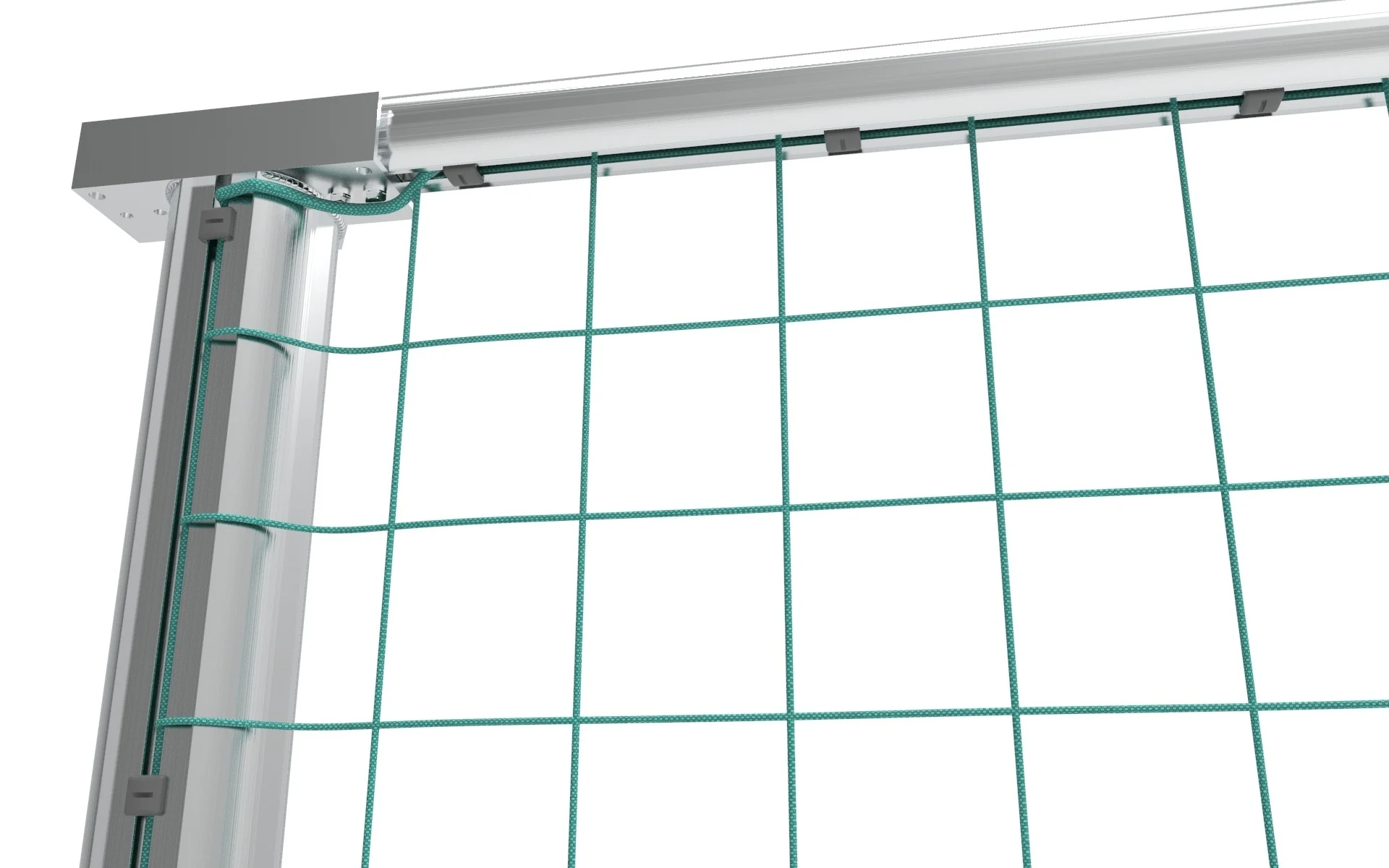 Ballenvanger Aluminium 15 x 4 meter inclusief net en palen