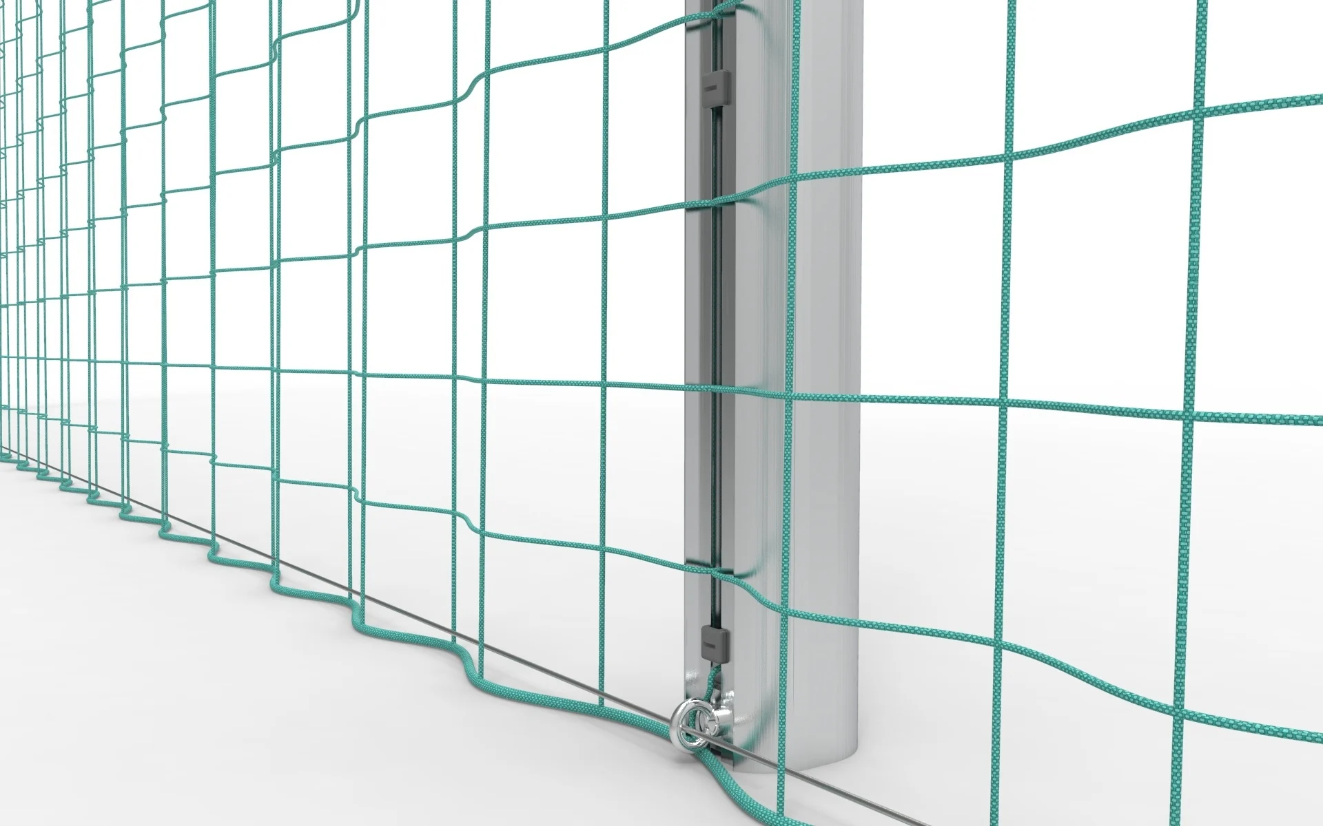 Ballenvanger Aluminium 15 x 4 meter inclusief net en palen