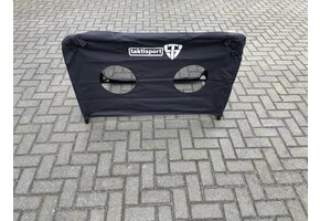 Voetbalgoal 120cm x 80cm met doelwand met 2 gaten