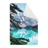 Couverture polaire pour pirogue sublimée avec logos de votre choix