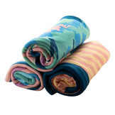 Fleece deken voor in de dugout gesublimeerd bedrukt met logo's naar wens vanaf 5 stuks