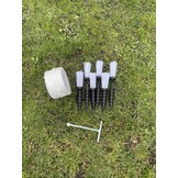 Terrains de football délimitant 150 m