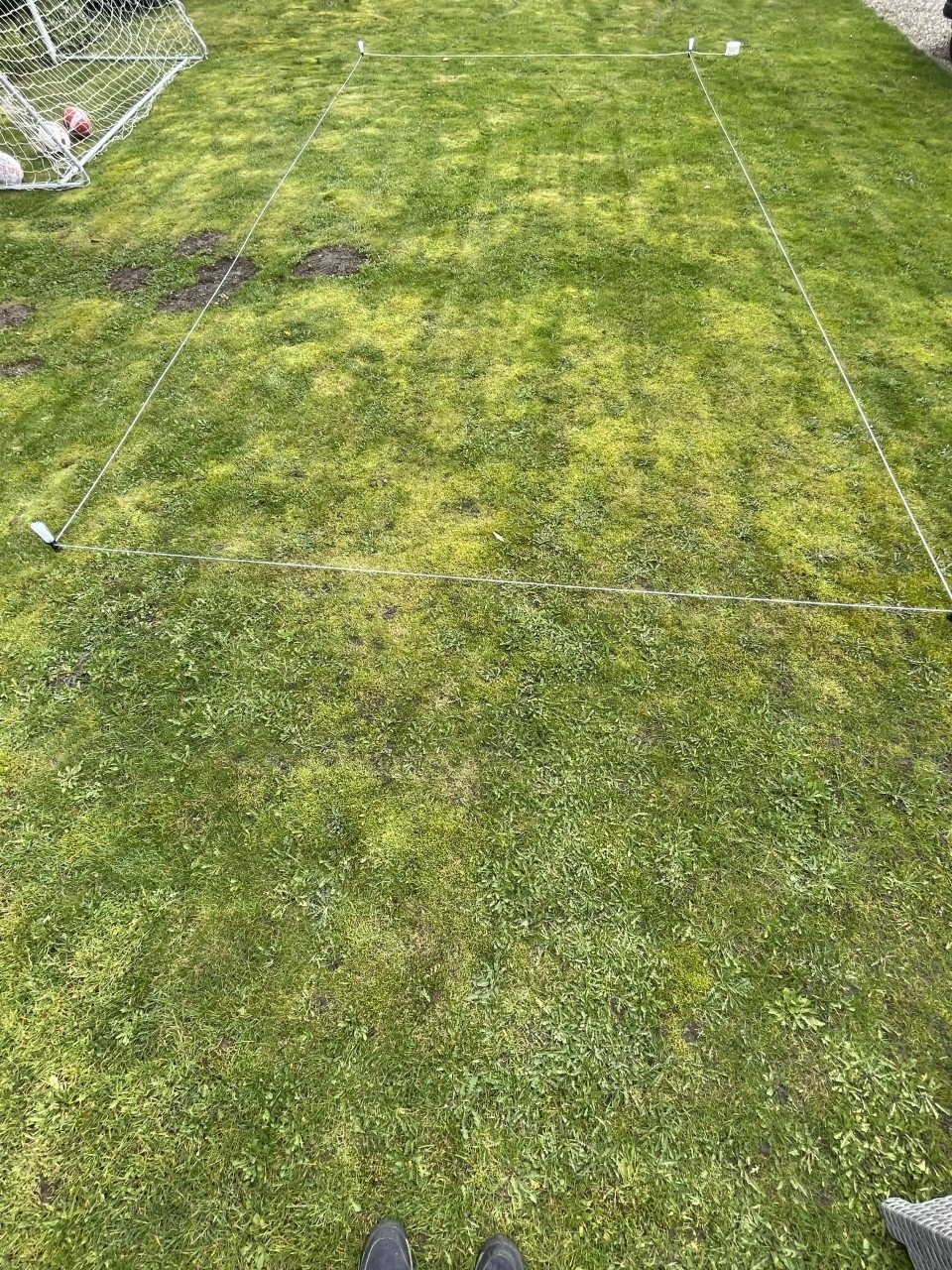 Voetbalveldjes markering 150m