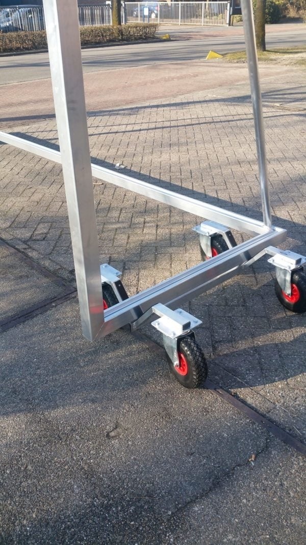 Transportkar voor aluminium voetbal doelen 2x