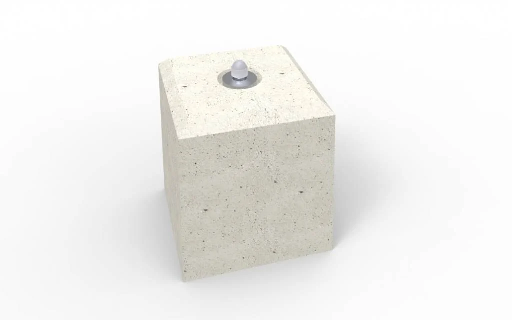 Betonpoer voor dug out, banken en antivandalismedoelen