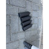 Cornervlagstok  set Stadion 4x 50 mm geveerd